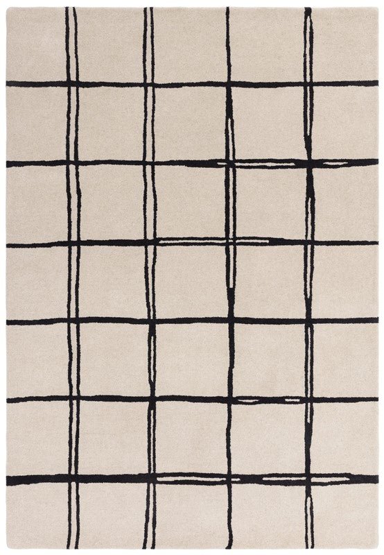 Albany Grid Monochrome Rug LoveRugs