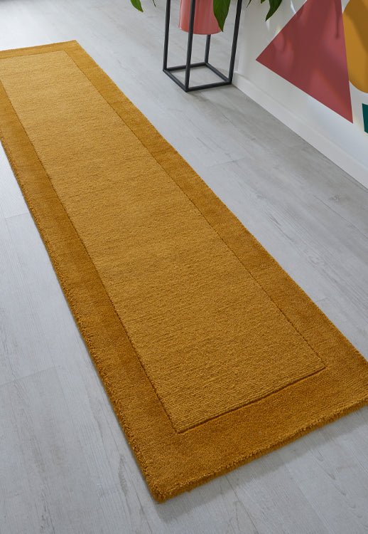 Colours Mustard Runner Rug LoveRugs