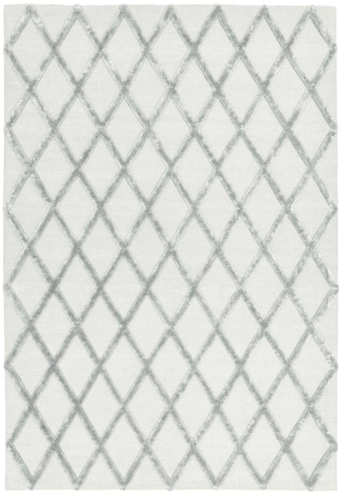 Dixon Silver Diamond Rug LoveRugs