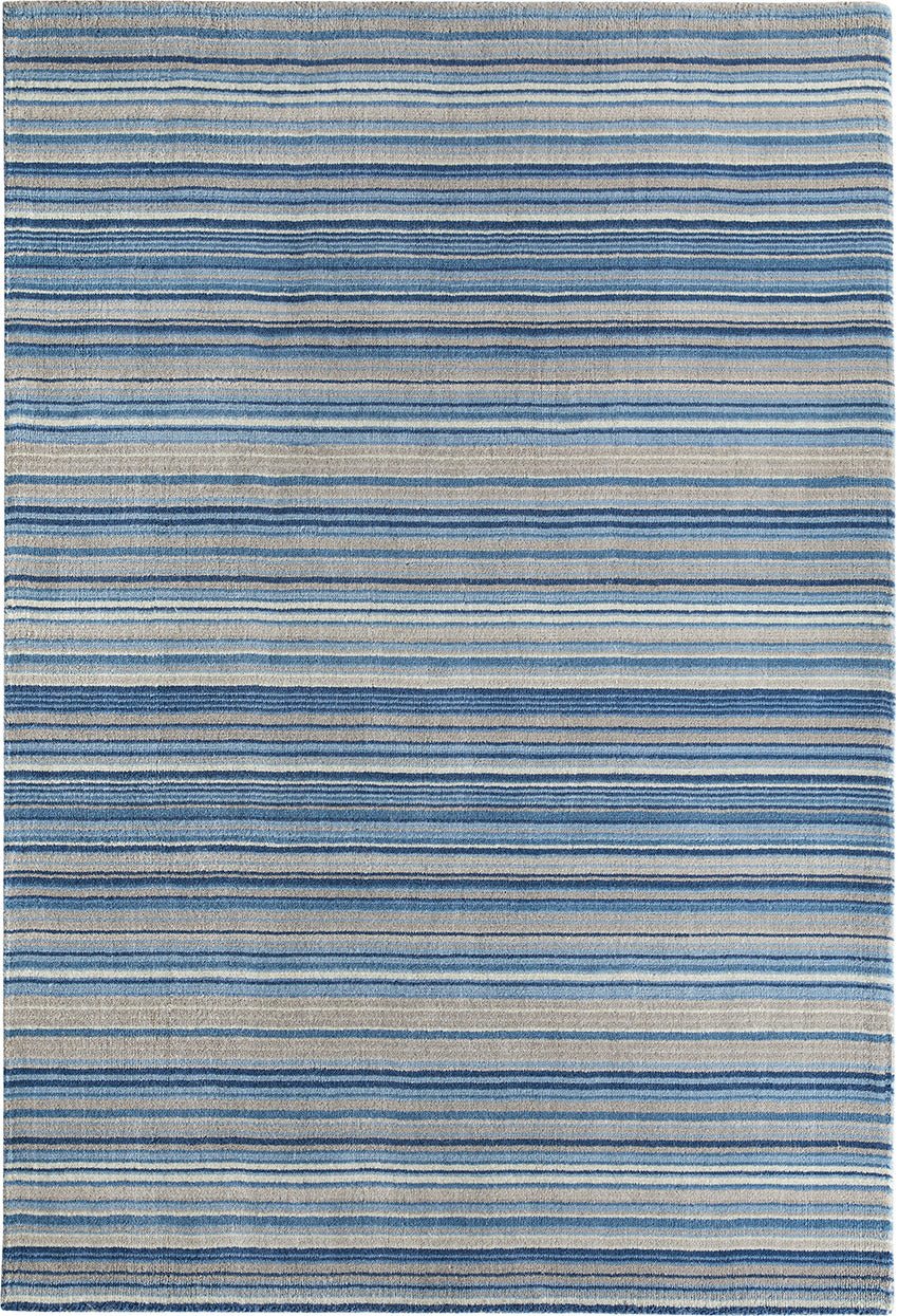 Fine Stripes Blue / Beige Rug LoveRugs