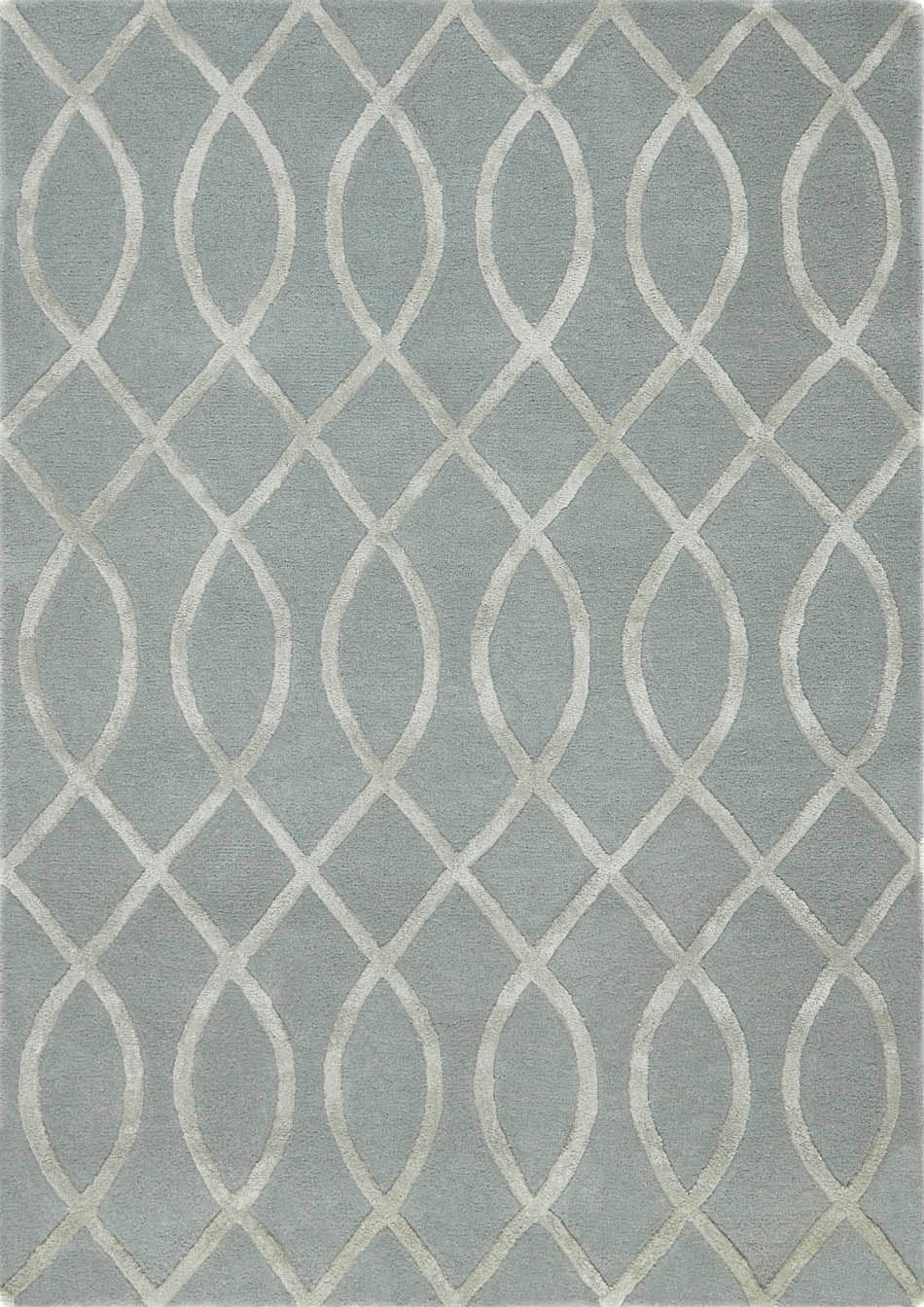 Hotel Glamour Milan Grey / Silver Rug LoveRugs