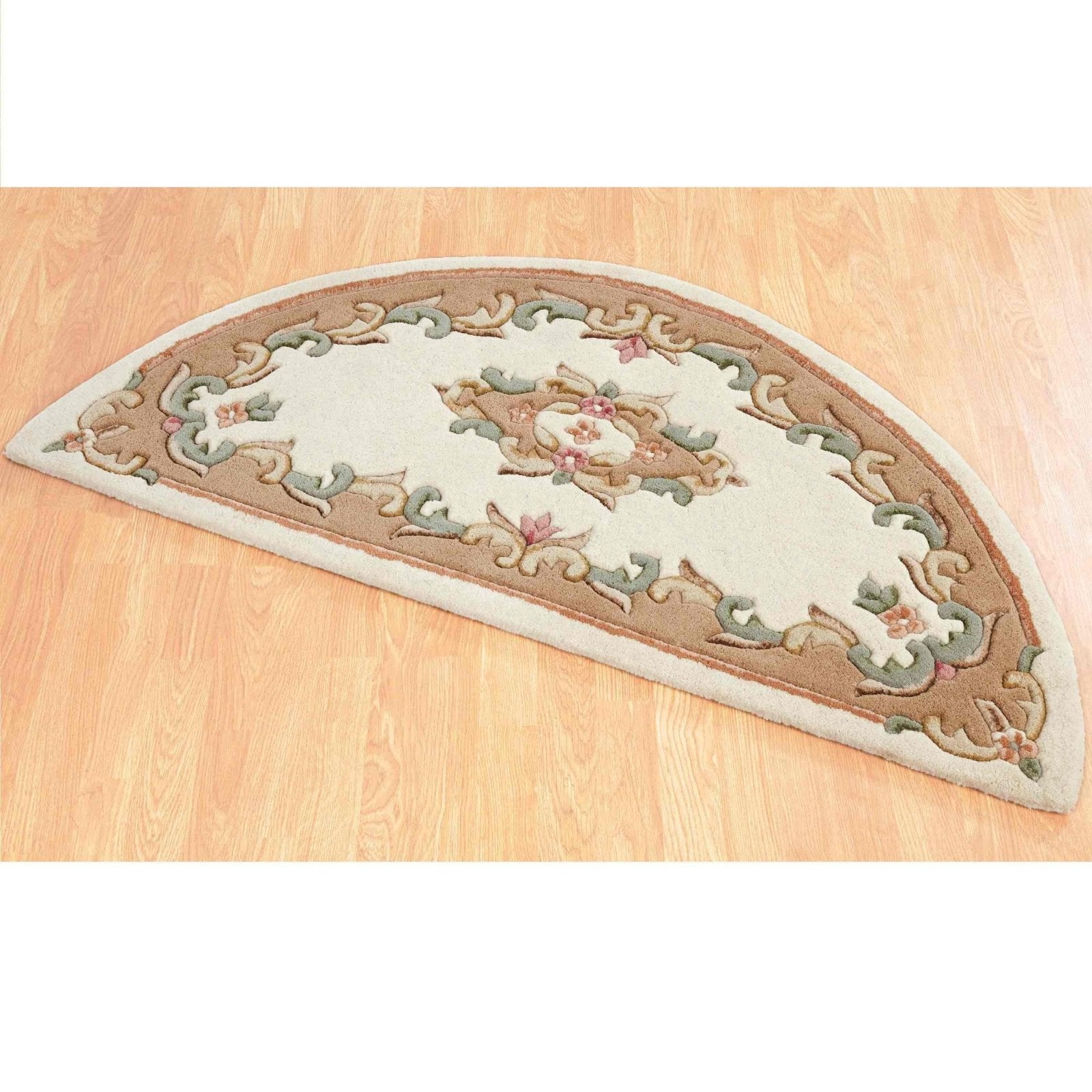 Royal Cream Beige Half Moon HalfMoon Rug LoveRugs
