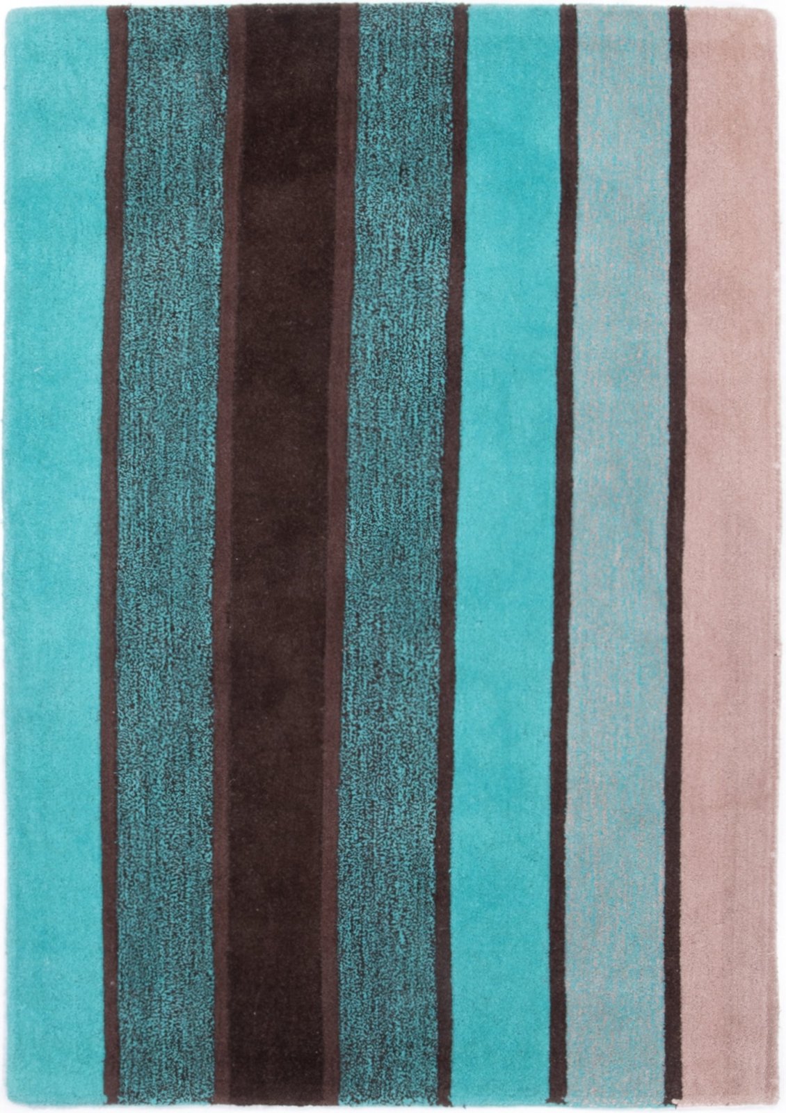 Vertical Stripes Teal Rug LoveRugs