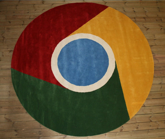 Google Chrome Custom Logo Rug - Love-Rugs