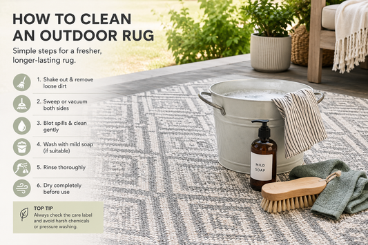 How to Clean an Outdoor Rug Without Damaging It