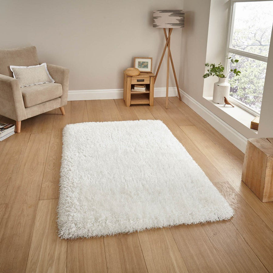 White Shaggy rug