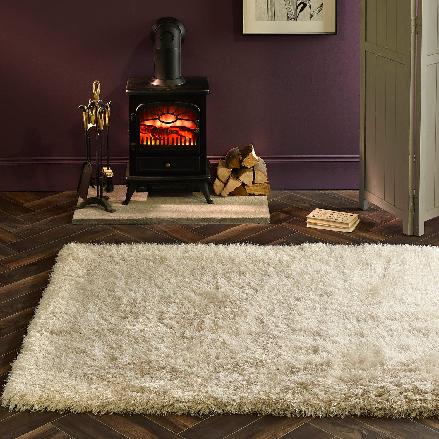White Shaggy Rugs
