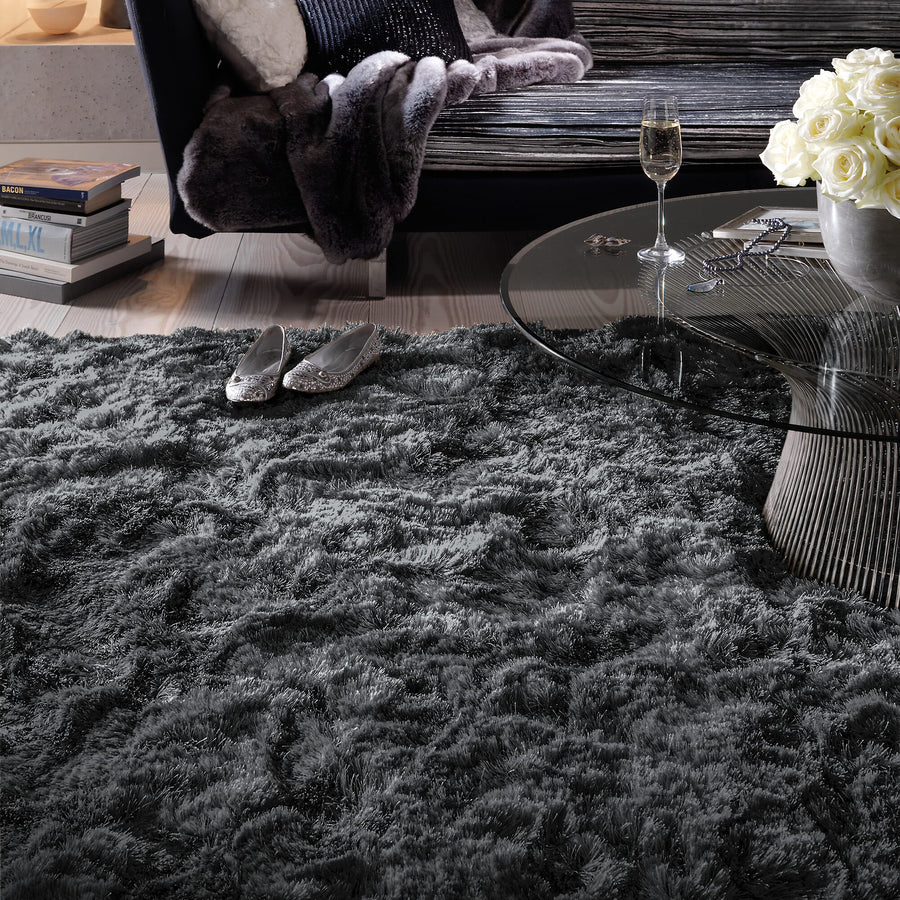 Grey Shaggy Rugs - Love-Rugs