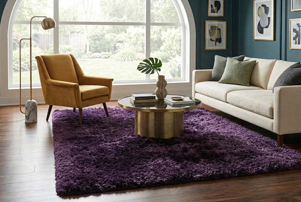 Purple Shaggy Rugs – Love-Rugs
