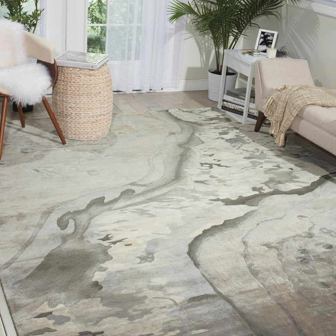 Abstract Silver Rugs – Love-Rugs