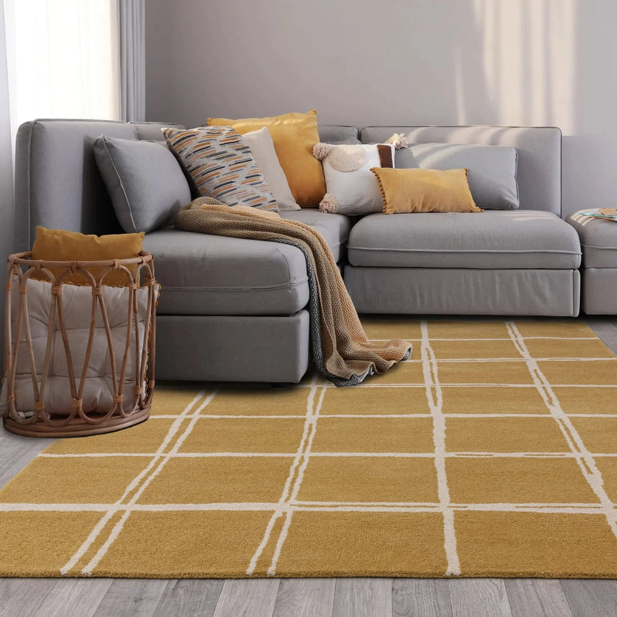 Gold Wool Rugs
