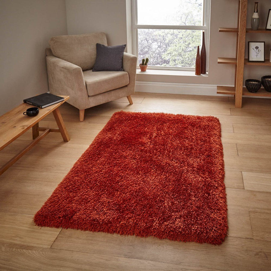 Terracotta Shaggy Rugs - Love-Rugs