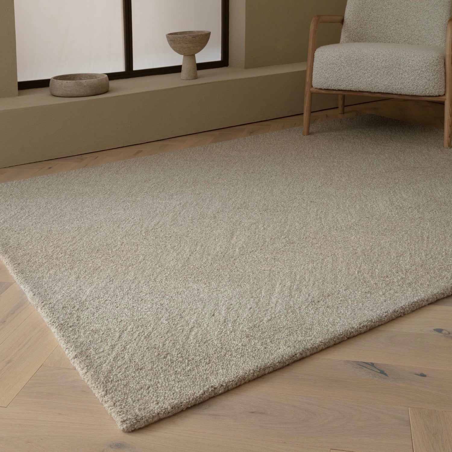 Beige Wool Rugs