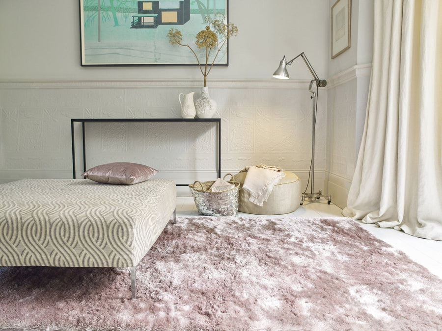 Pink Shaggy Rugs - Love-Rugs