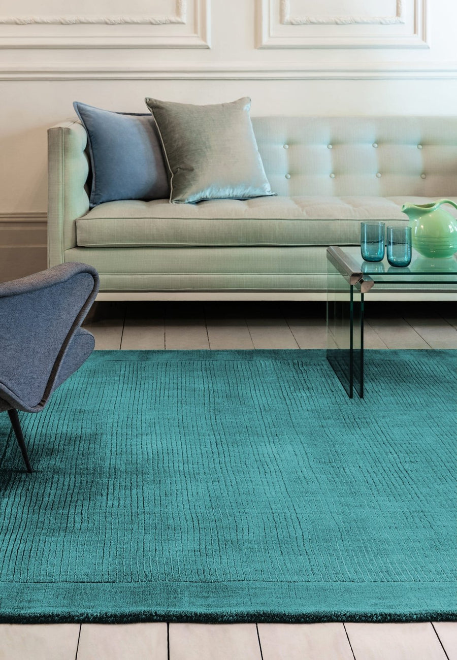 Teal Wool Rugs - Love-Rugs