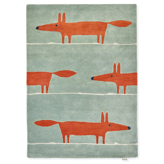 Scion Mr Fox Mint/Poppy 025313 Rug