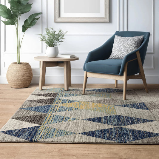 Muse MU25 Harlequin Blue Rug - Love-Rugs alternate image