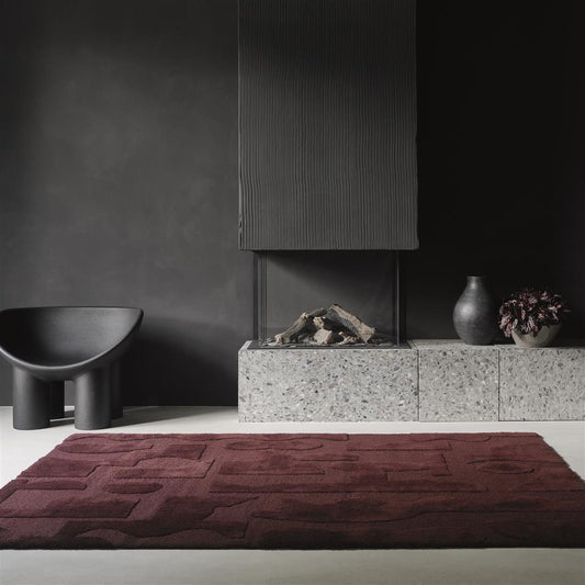 Brink & Campman Mural Modest Burgundy 121100 Rug alternate image
