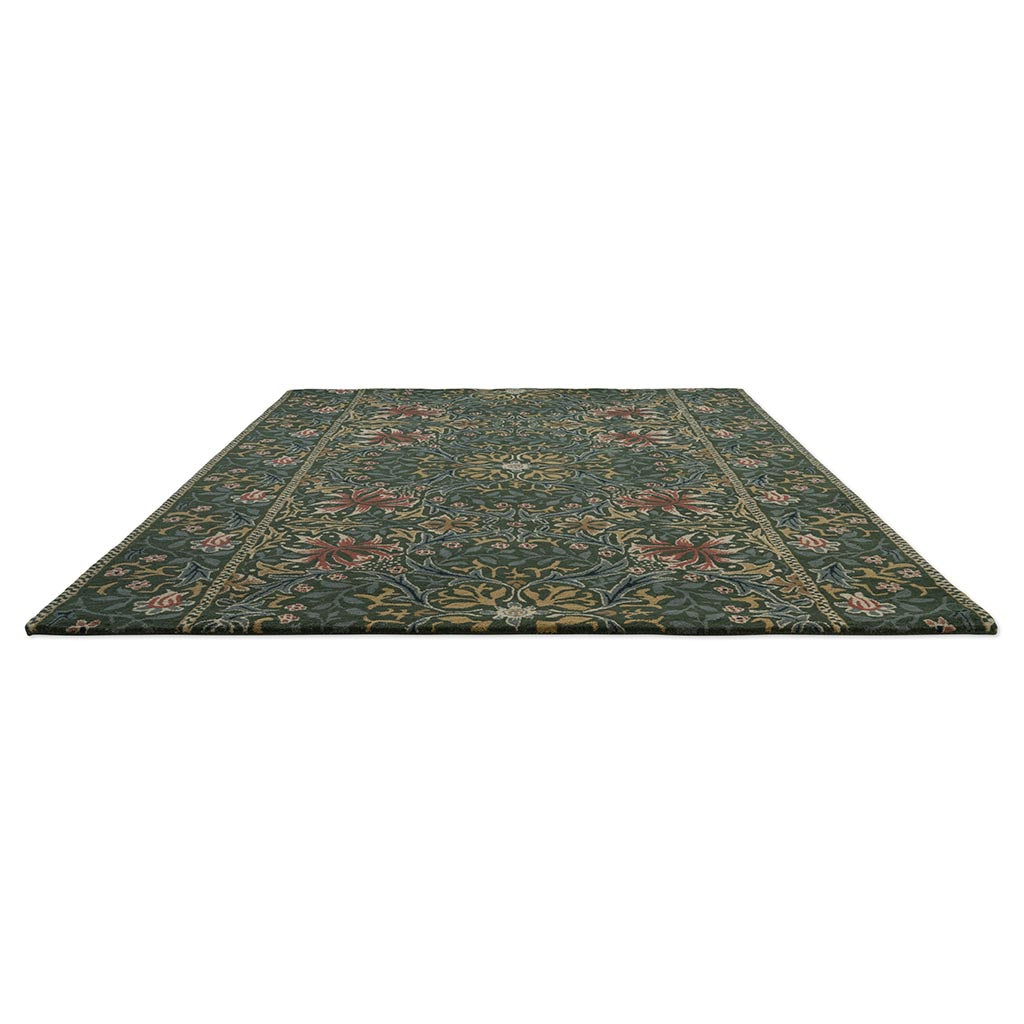 Morris & Co Morhun Walthamstow Forest/Teal 130707 Rug