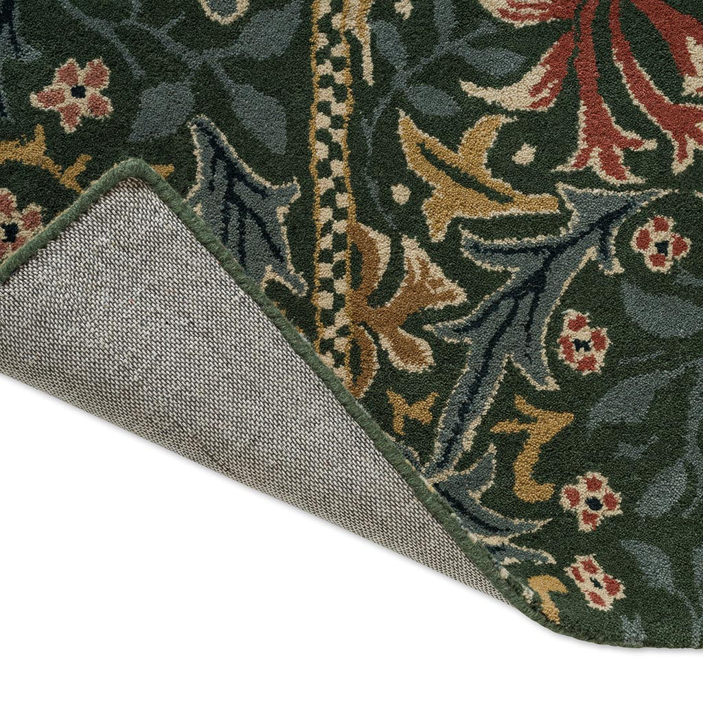 Morris & Co Morhun Walthamstow Forest/Teal 130707 Rug