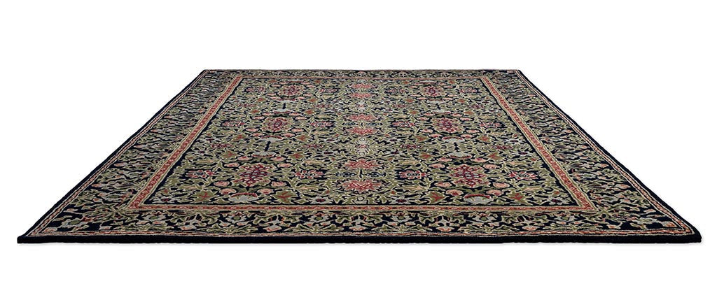 Morris & Co Morhun Wilton Weave Indigo 130808 Rug