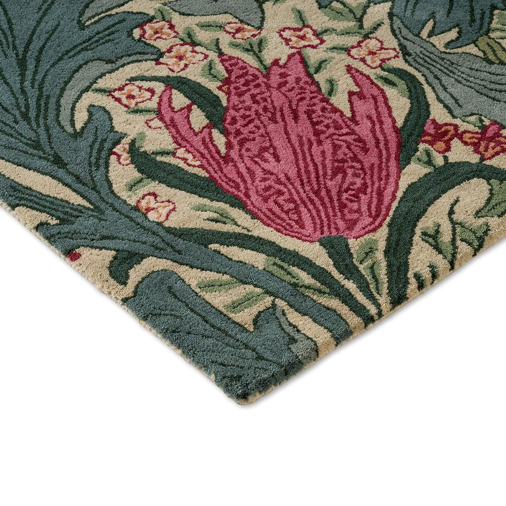 Morris & Co Morhun Lent Lily 130901 Indigo Plum Bayleaf Rug