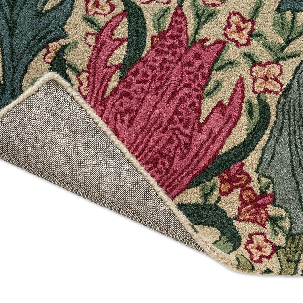 Morris & Co Morhun Lent Lily 130901 Indigo Plum Bayleaf Rug