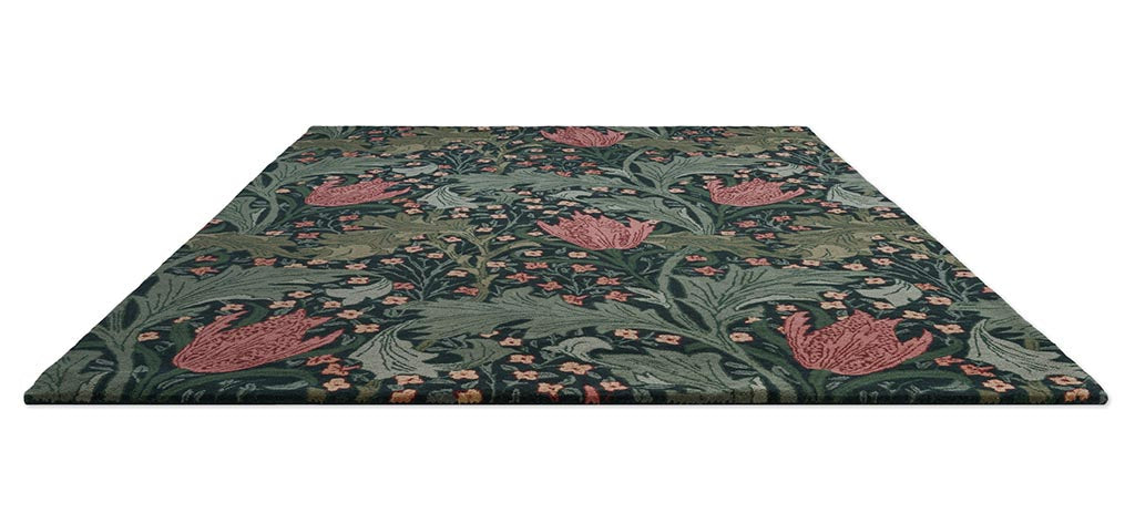 Morris & Co Morhun Lent Lily 130908 Indigo Madder Rug