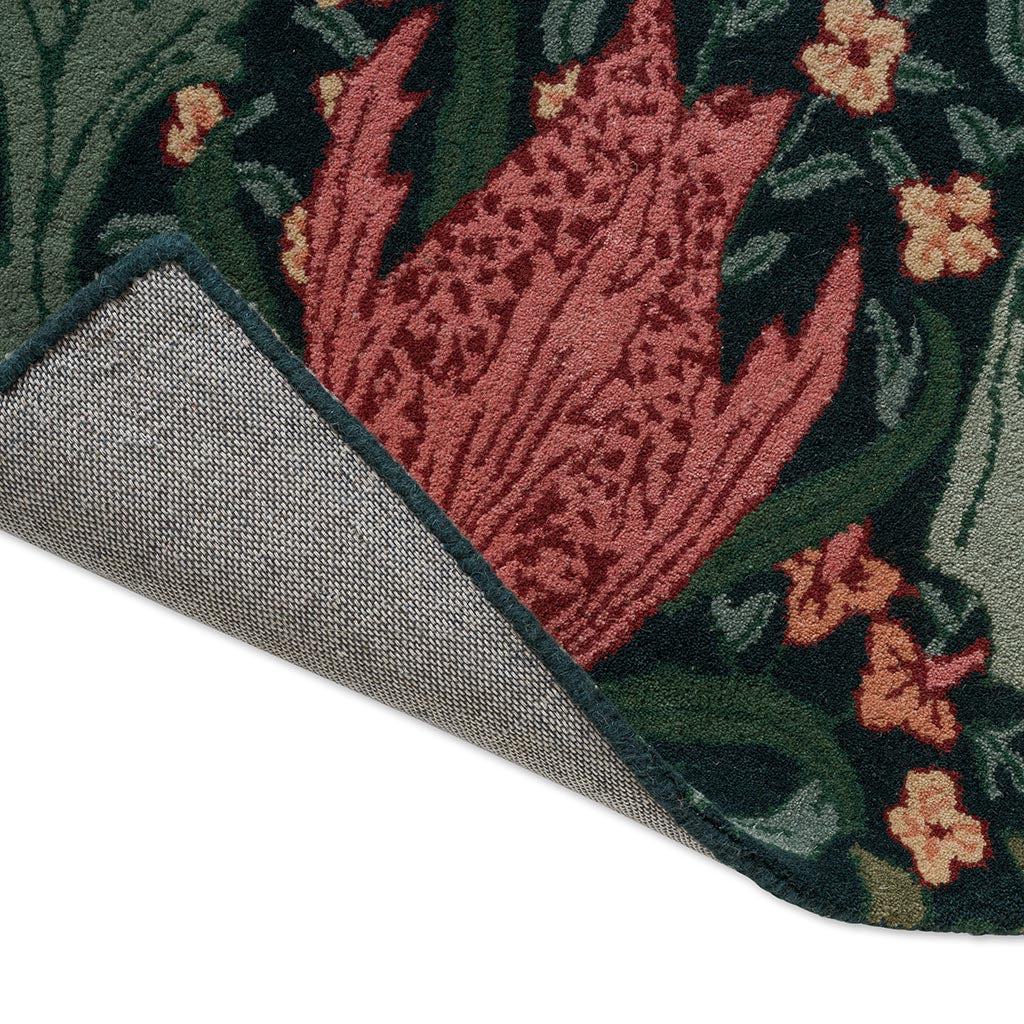 Morris & Co Morhun Lent Lily 130908 Indigo Madder Rug