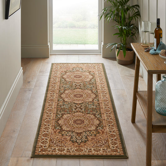 Grand Heritage GH101 Green Runner Rug alternate image
