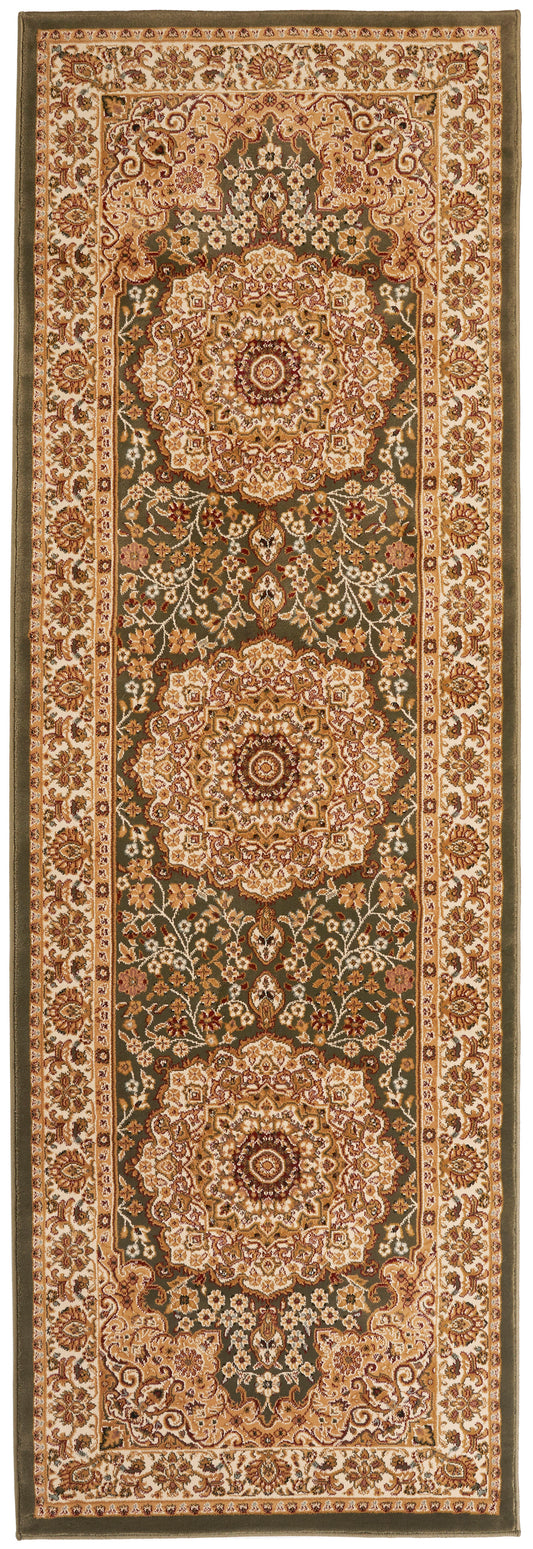 Grand Heritage GH101 Green Runner Rug