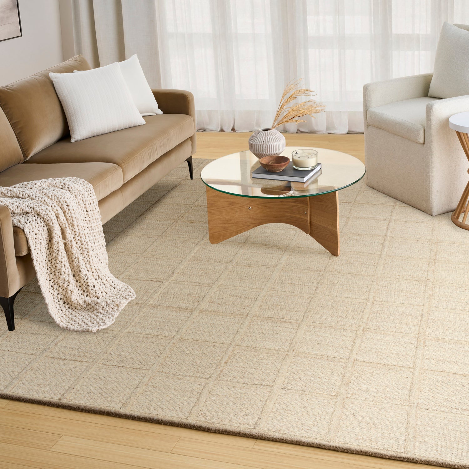DKNY Pure Framework FRA01 Sand Rug
