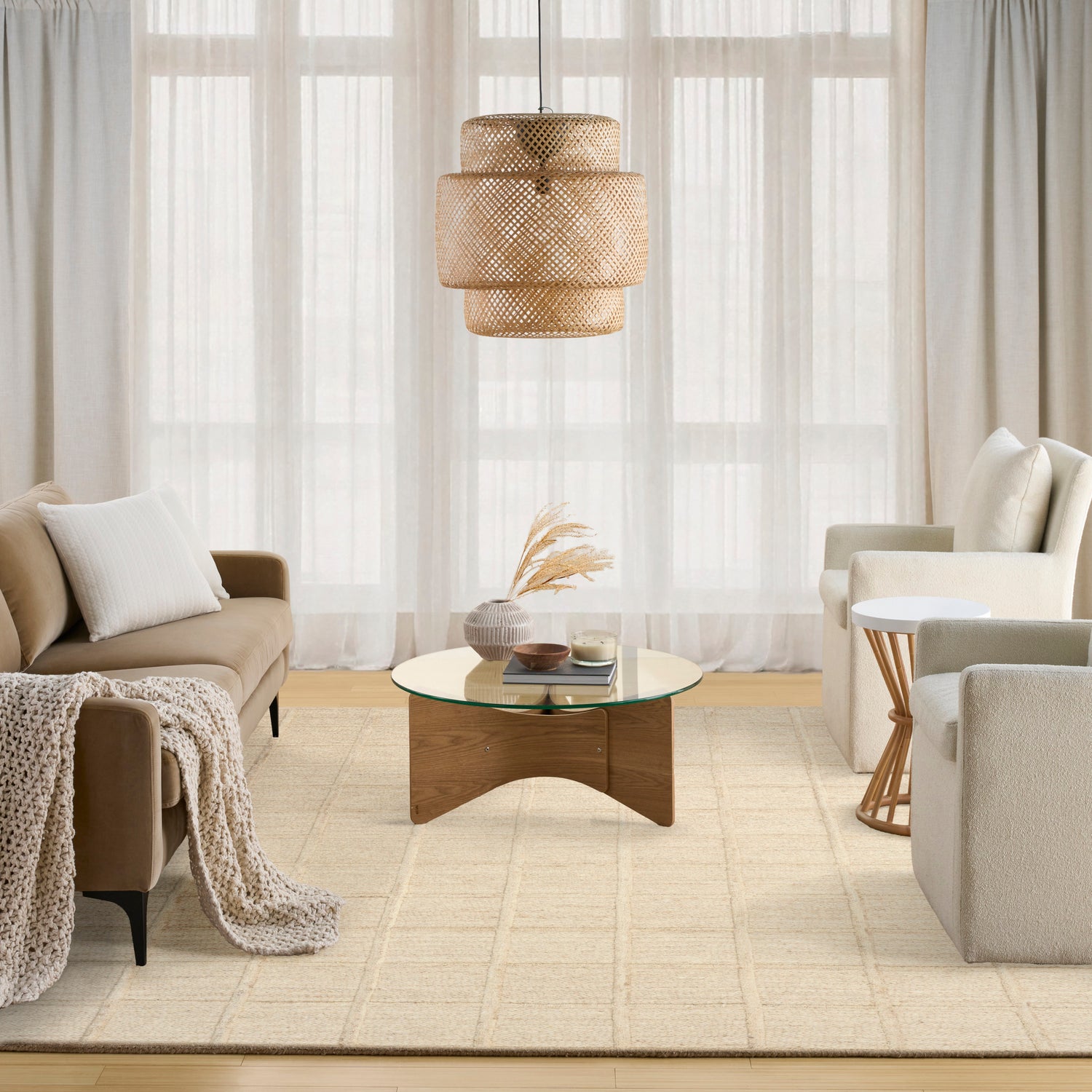 DKNY Pure Framework FRA01 Sand Rug