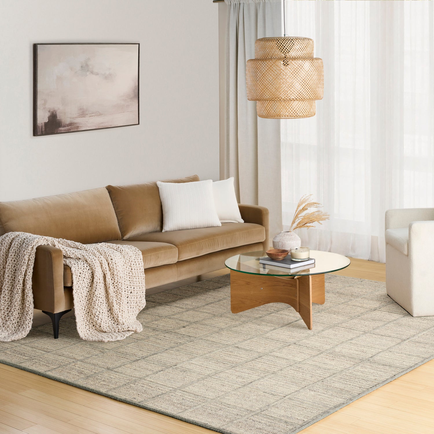 DKNY Pure Framework FRA01 Silver Rug