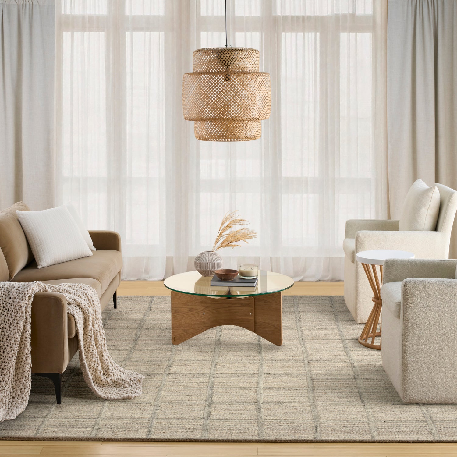 DKNY Pure Framework FRA01 Silver Rug