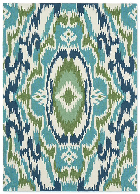 Harlequin Ixora Emera/Palm/Chartr outdoor 442007 Rug - Love-Rugs
