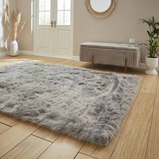 Polar Plush Grey Soft Shaggy Rug alternate image