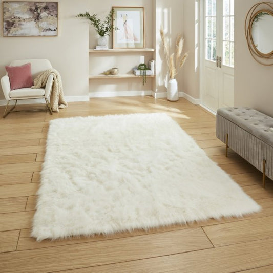 Polar Plush Ivory Soft Shaggy Rug