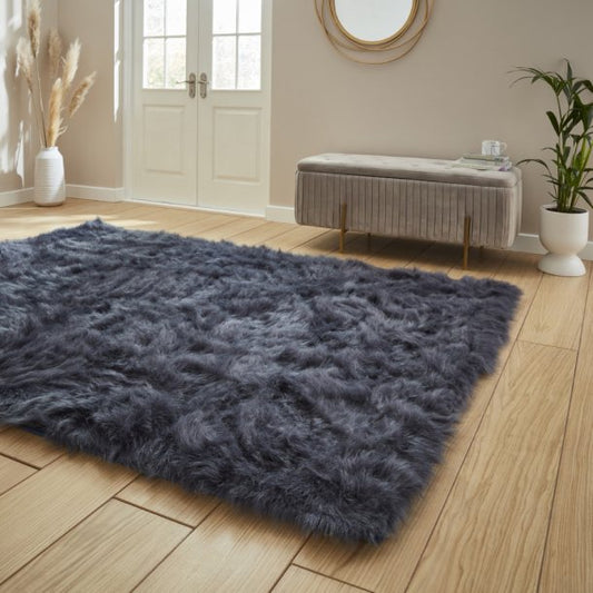 Polar Plush Navy Soft Shaggy Rug alternate image
