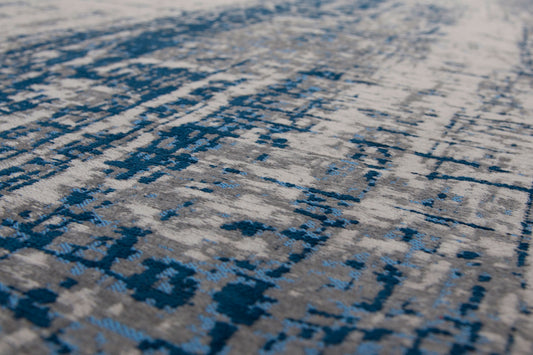 Louis De Poortere Mad Men Griff 8421 Bronx Azurite Round Rug - Love-Rugs alternate image