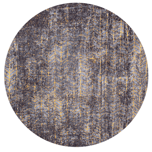 Louis De Poortere Mad Men Jacobs Ladder 8422 Broadway Glitter Round Rug - Love-Rugs