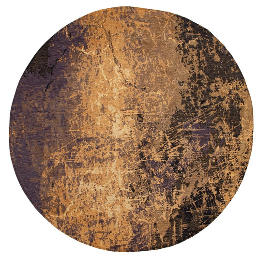 Louis De Poortere Mad Men Cracks 8618 Deep Mine Round Rug