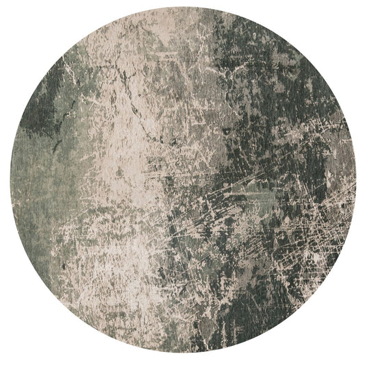 Louis De Poortere Mad Men Cracks 8723 Dark Pine Round Rug