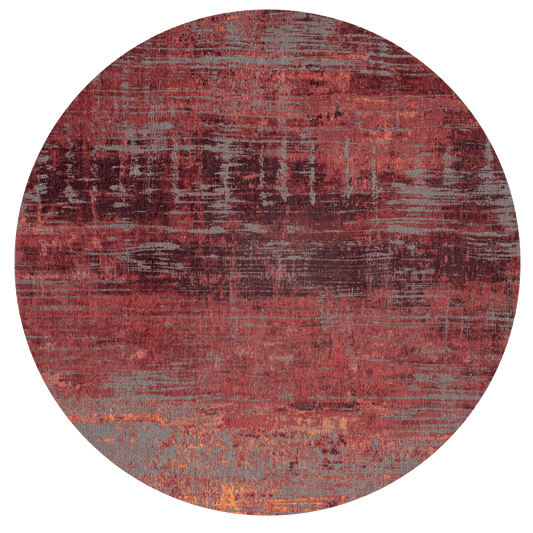 Louis De Poortere Atlantic Streaks 9125 Nassau Rose Round Rug - Love-Rugs