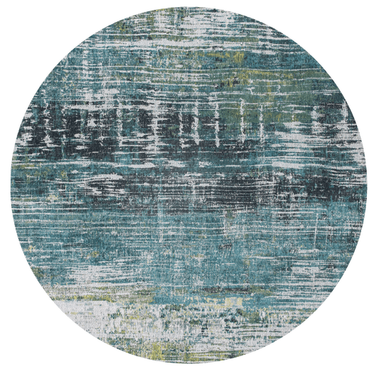Louis De Poortere Atlantic Streaks 9126 Glen Cove Round Rug - Love-Rugs