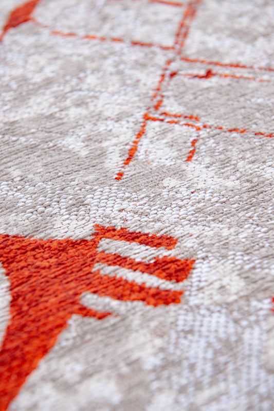Louis De Poortere Cities Amsterdam Orange Cut 9323 Round Rug alternate image