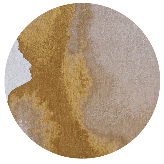 Louis De Poortere Meditation Lagoon 9333 Sunset Round Rug - Love-Rugs