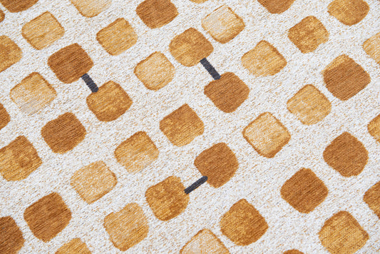 Louis De Poortere Craft Cobblestone Peach Party 9346 Round Rug alternate image