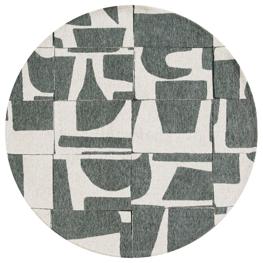 Louis De Poortere Papercut Sea Spray 9361 Round Rug