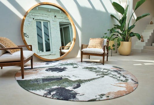Louis De Poortere Gallery Fresque Indian Rice 9393 Round Rug - Love-Rugs alternate image